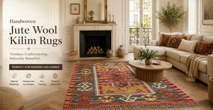 Why Handwoven Jute Wool Kilim Rugs Are a Timeless Choice for Modern USA Homes
