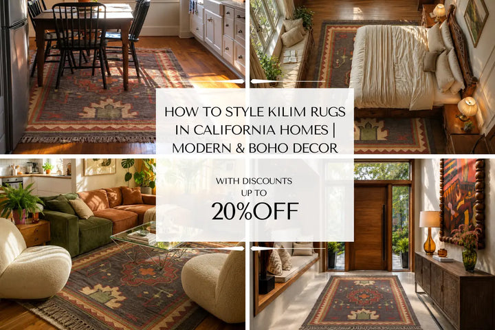How to Style Kilim Rugs: A California Homeowner’s Guide to Effortless Modern, Boho & Southwestern Interiors