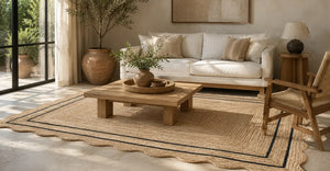 Shop Handcrafted Scalloped Rugs in Los Angeles for Modern California Homes
