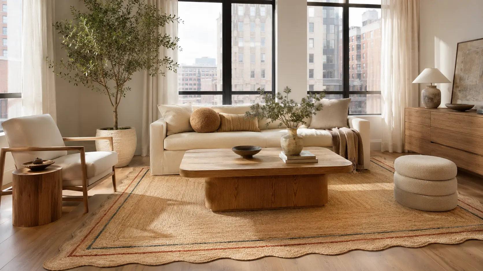 Why Homeowners Love Scalloped Jute Rugs: A Timeless Choice for Beautiful USA Homes