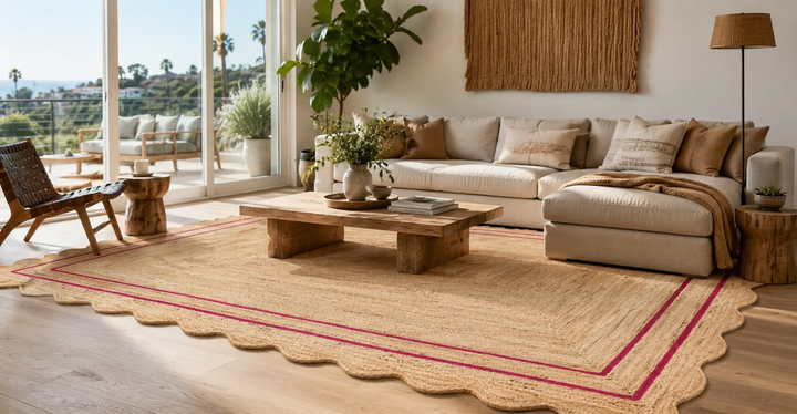Scalloped Rug 8x10: The Perfect Size for Modern Living Rooms