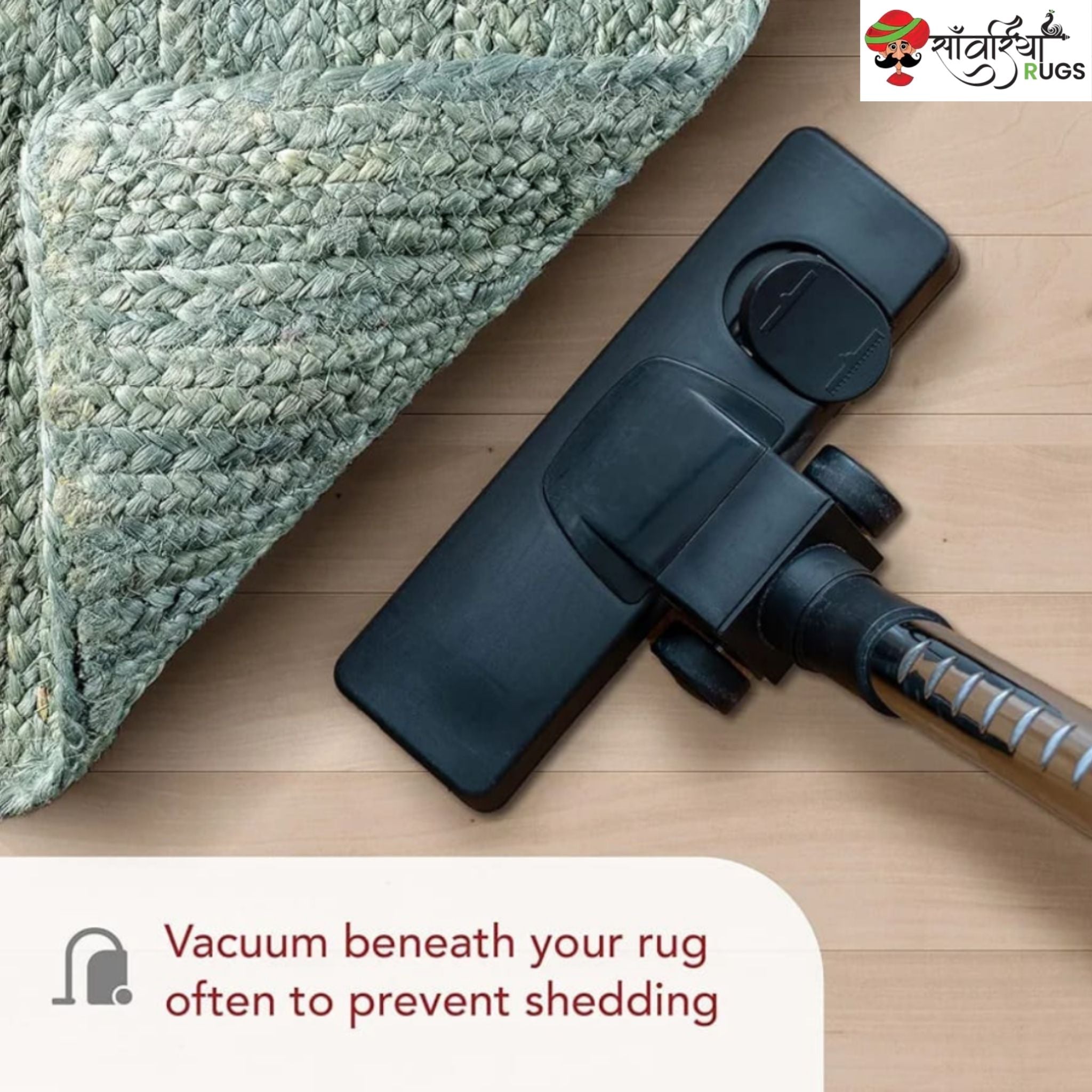 Multicolor Braided Jute Area Rug – Handmade Natural Fiber Carpet