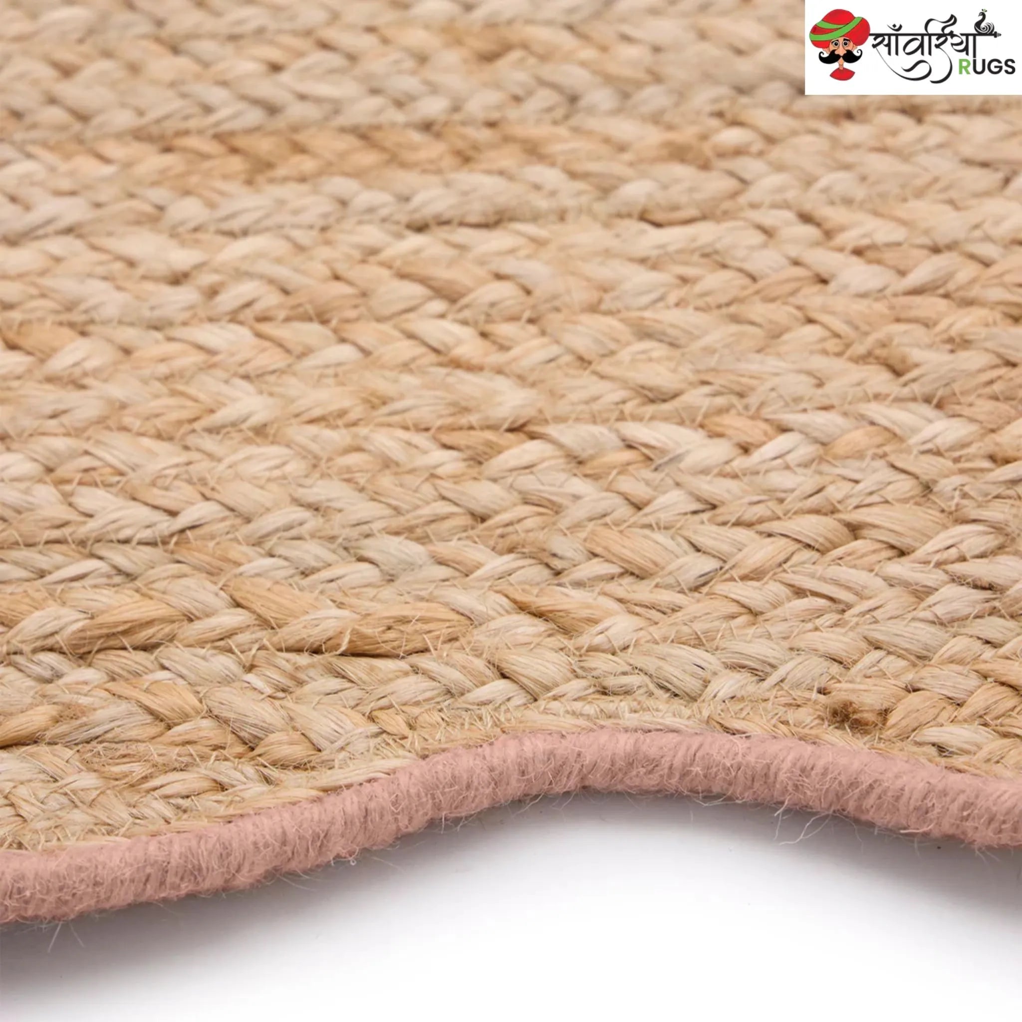 Decorative Jute Runner Rug for Kitchen, Hallway & Stairs