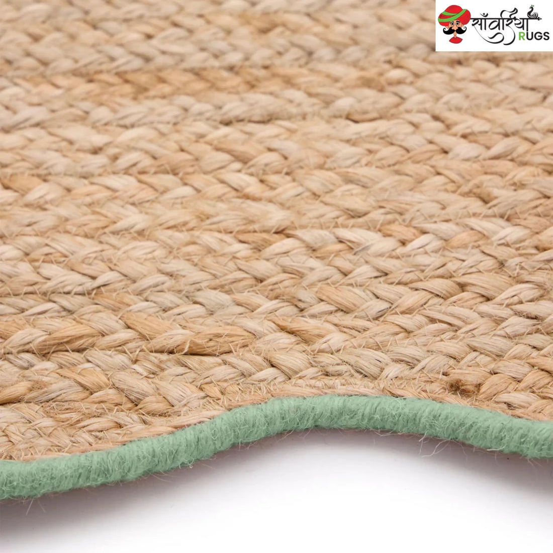 Decorative Jute Runner Rug for Kitchen, Hallway & Stairs