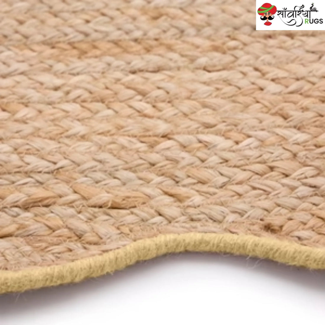 Decorative Jute Runner Rug for Kitchen, Hallway & Stairs