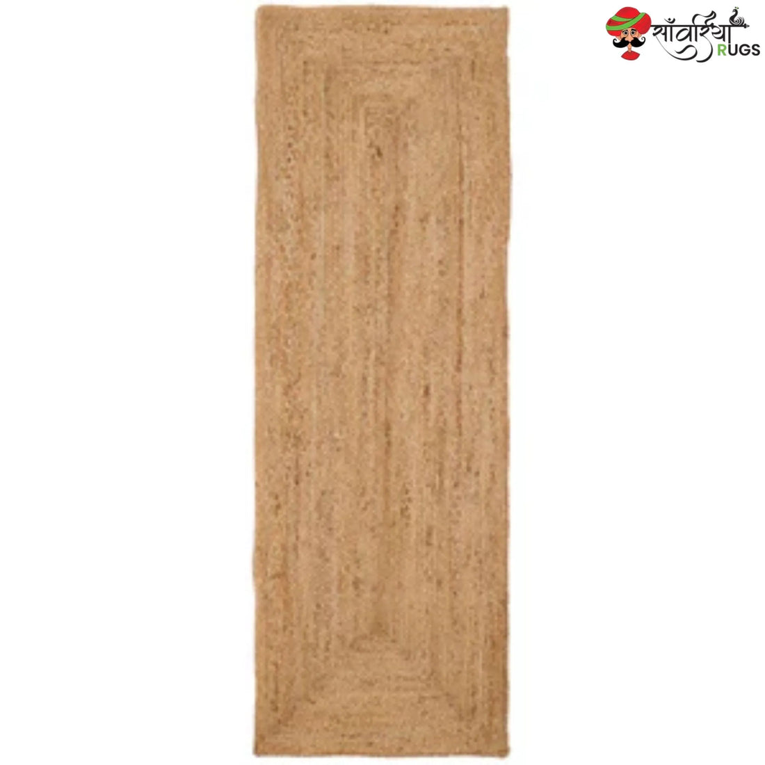 Natural Jute Extra Runner Rug for Hallway, Living Room & Entryway