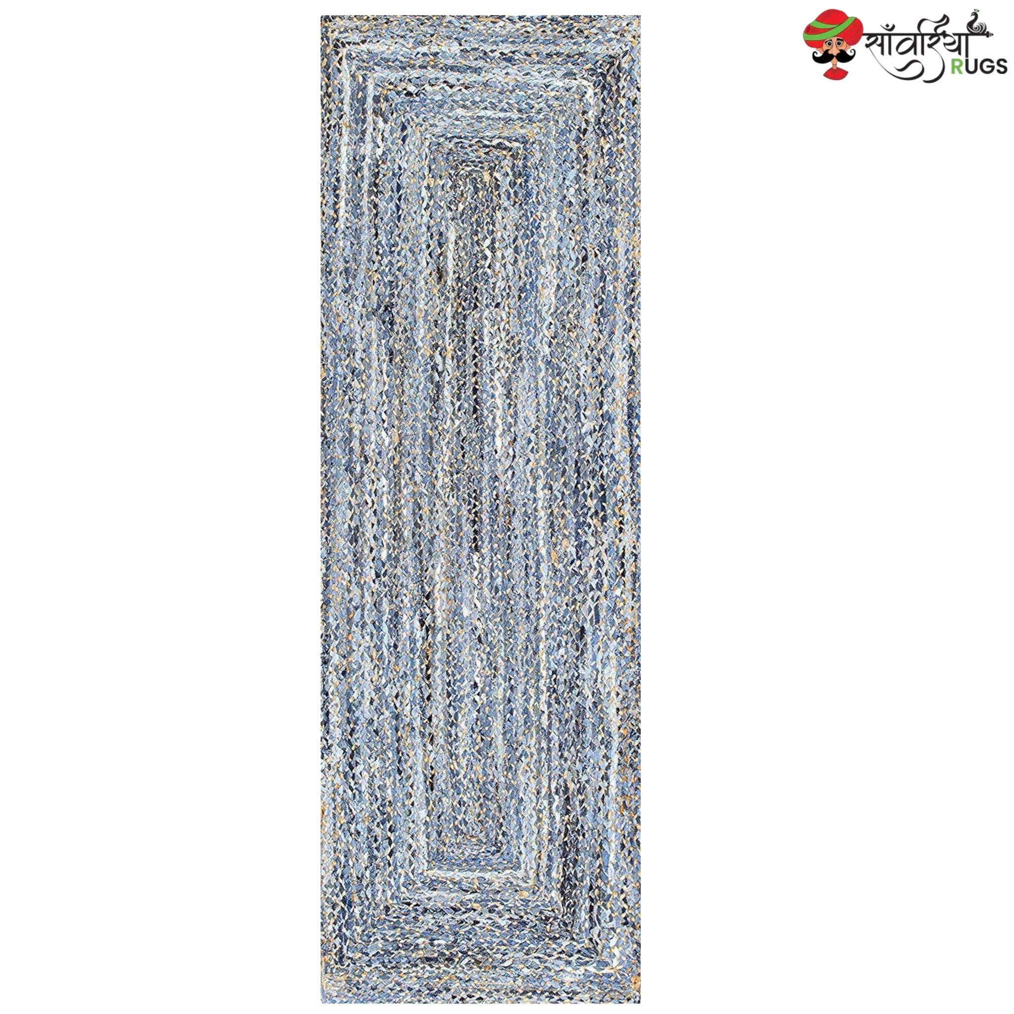 Braided Rug Runner – Multicolor Boho Chindi Carpet