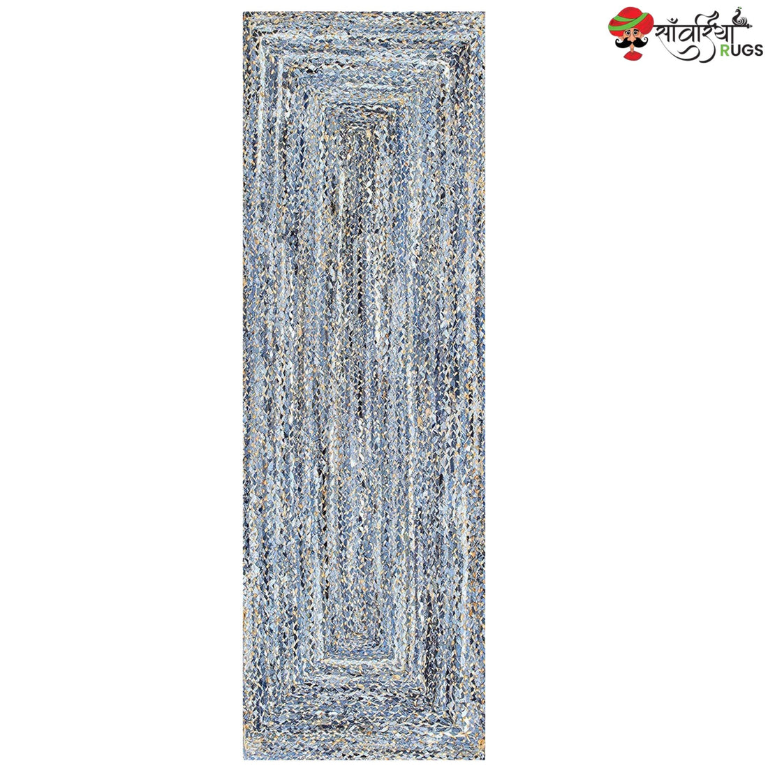 Braided Rug Runner – Multicolor Boho Chindi Carpet
