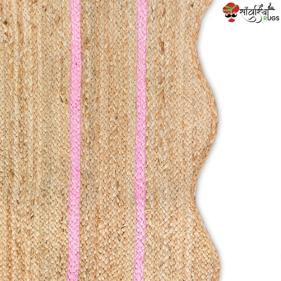 Weaving Village Wave Scalloped Natural Jute Rug – Multicolor