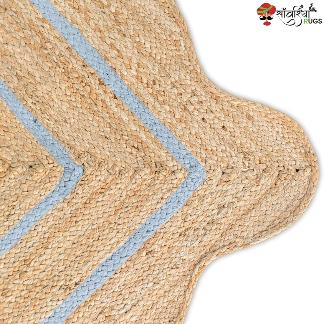 Weaving Village Wave Scalloped Natural Jute Rug – Multicolor