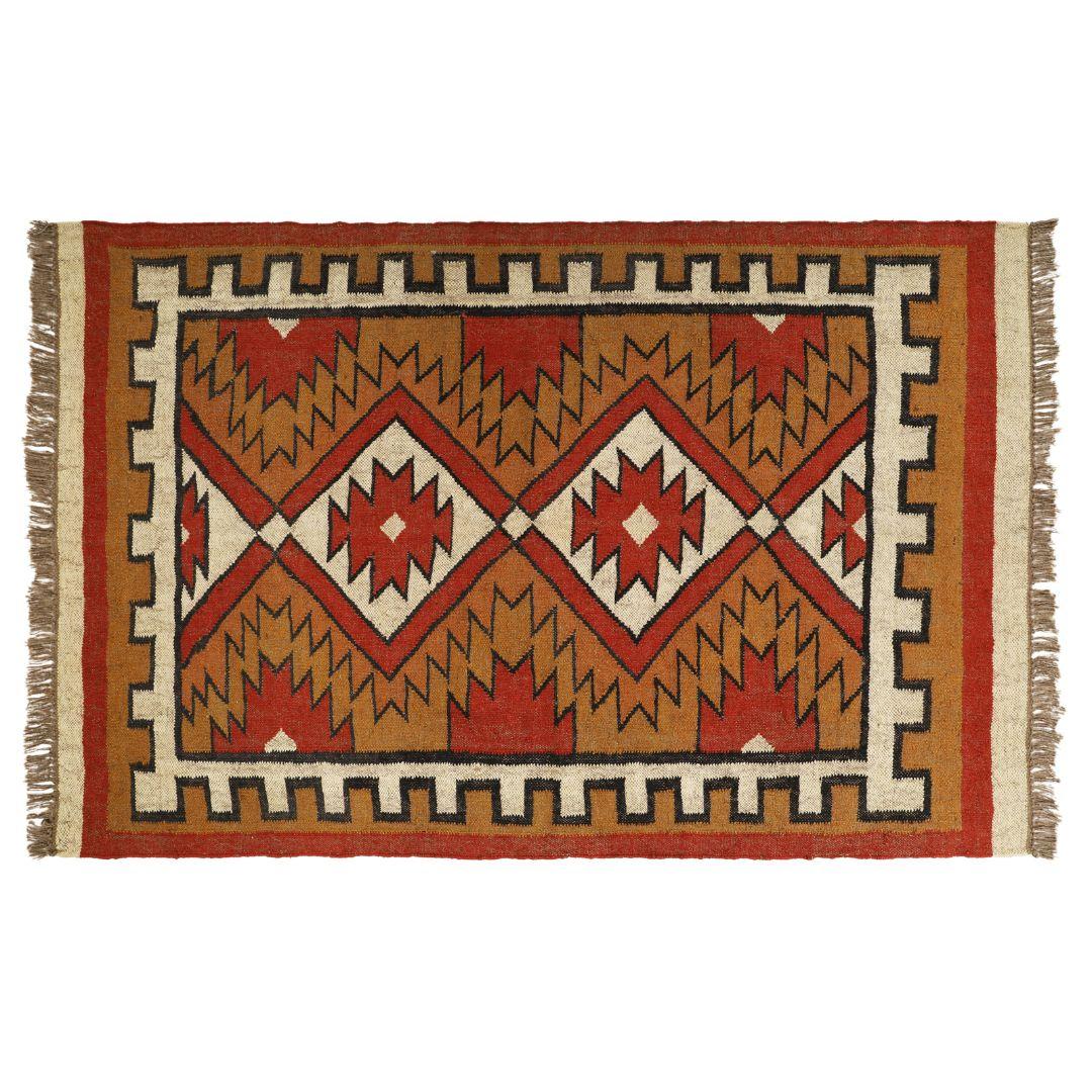 Handmade Kilim Rug  Handwoven Wool and Jute Rug Handmade Kilim Dhurrie Rug Motifs Oriental,treditional