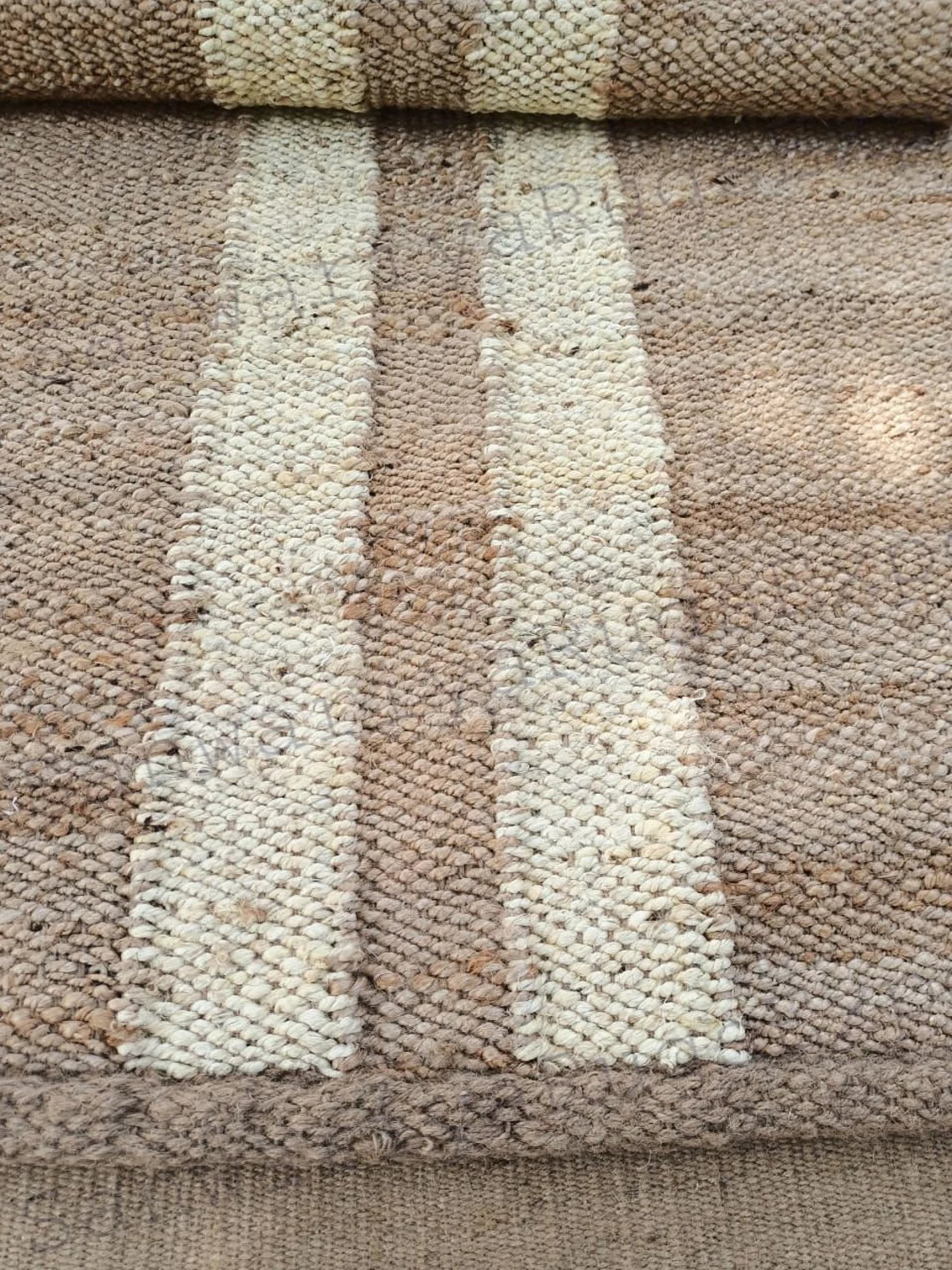 Black Line Jute Runner | Handwoven Hemp Table & Floor Runner