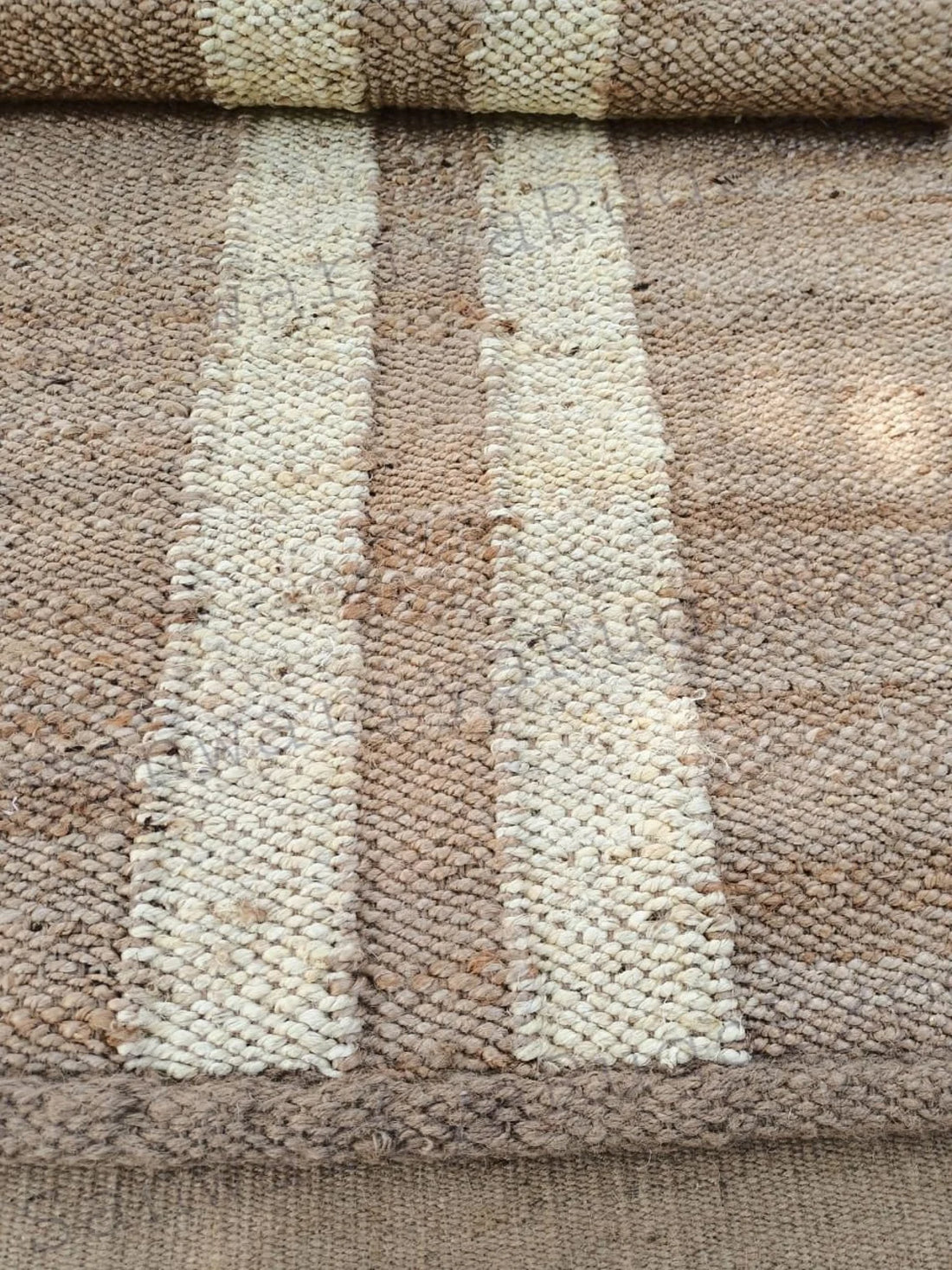Black Line Jute Runner | Handwoven Hemp Table & Floor Runner