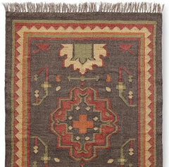 Sanwariya Rugs Export Kilim Sagrada Southwestern Geometric Area Rug, Premium Indian (8x10 Ft)