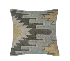 Vintage Wool And Jute Kilim Pillowcaes