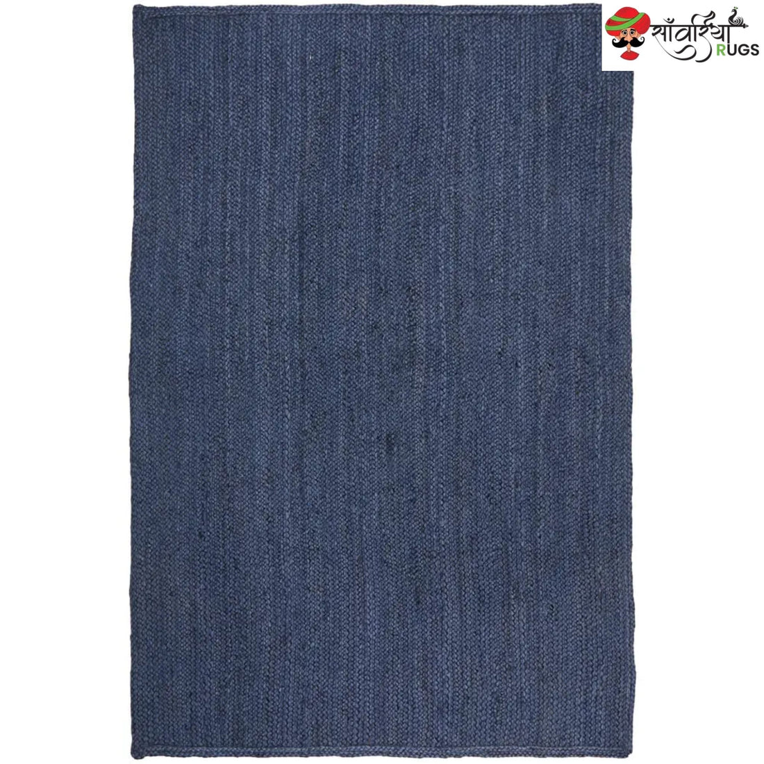 Multicolor Braided Jute Area Rug – Handmade Natural Fiber Carpet