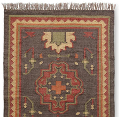 Sanwariya Rugs Export Kilim Sagrada Southwestern Geometric Area Rug, Premium Indian (8x10 Ft)