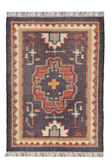 Sanwariya Rugs Export Kilim Sagrada Southwestern Geometric Area Rug, Premium Indian (8x10 Ft)