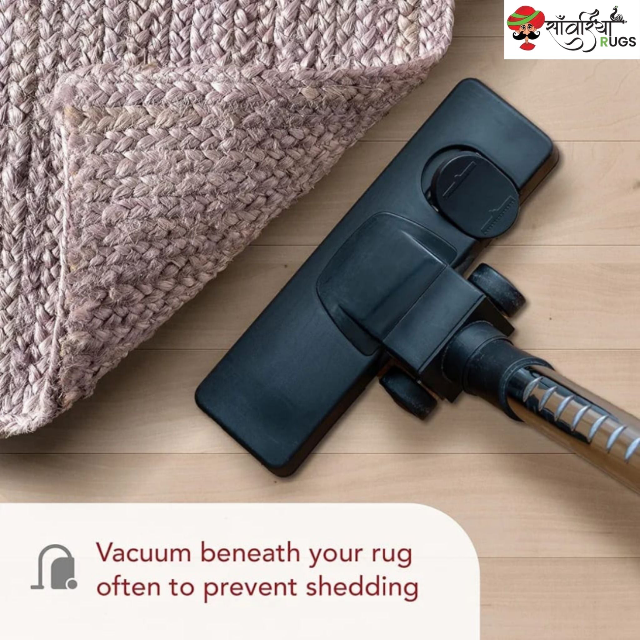 Multicolor Braided Jute Area Rug – Handmade Natural Fiber Carpet