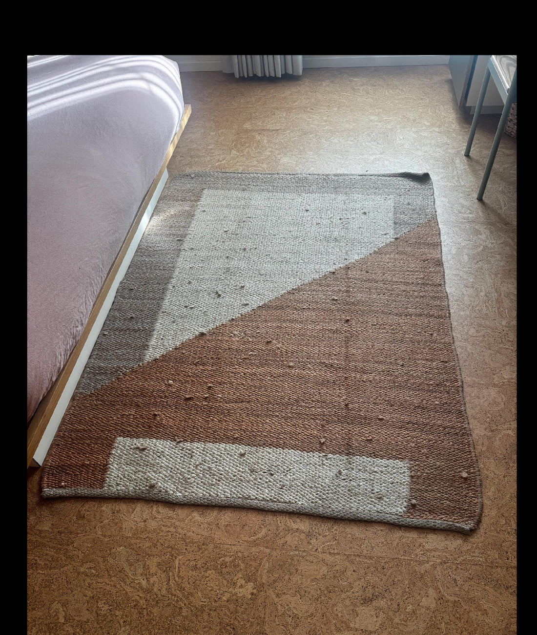 Handmade Natural & Off-White Hemp Jute Runner Rug | Handwoven Textured Hallway Runner