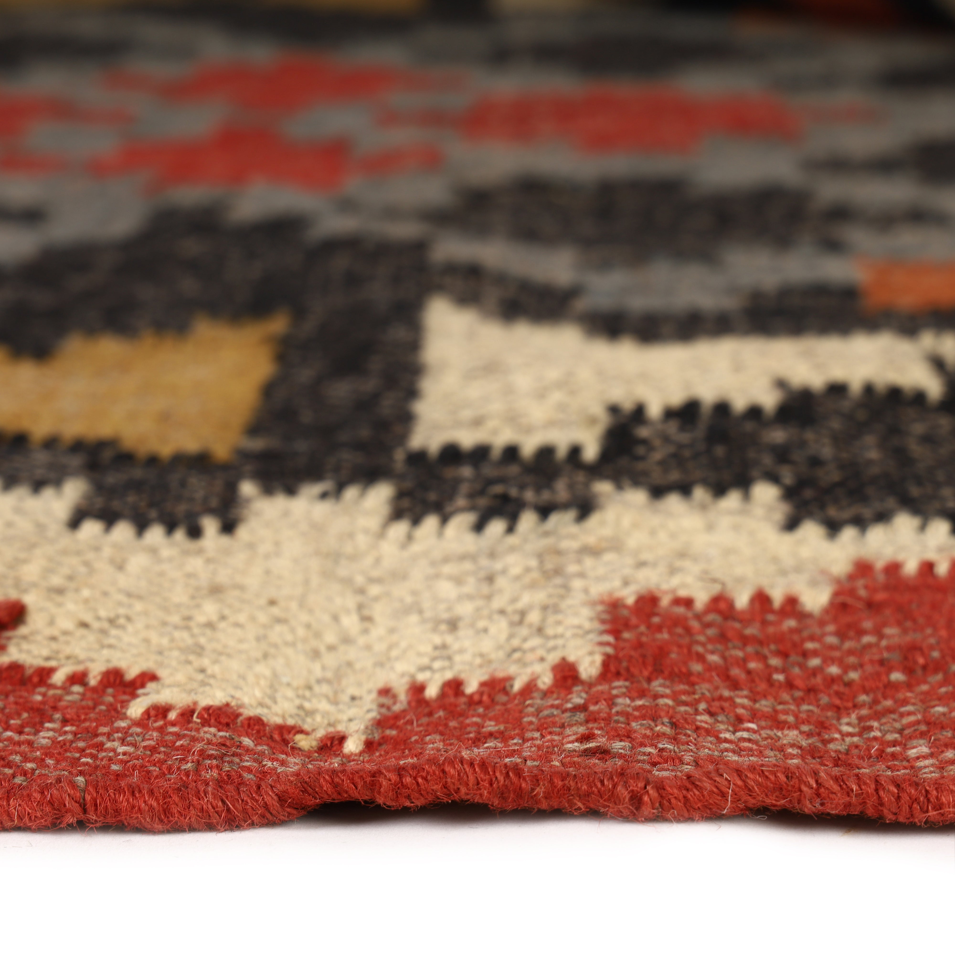 Kilim Wool Jute Rug for Handwoven Southwestern Interiors