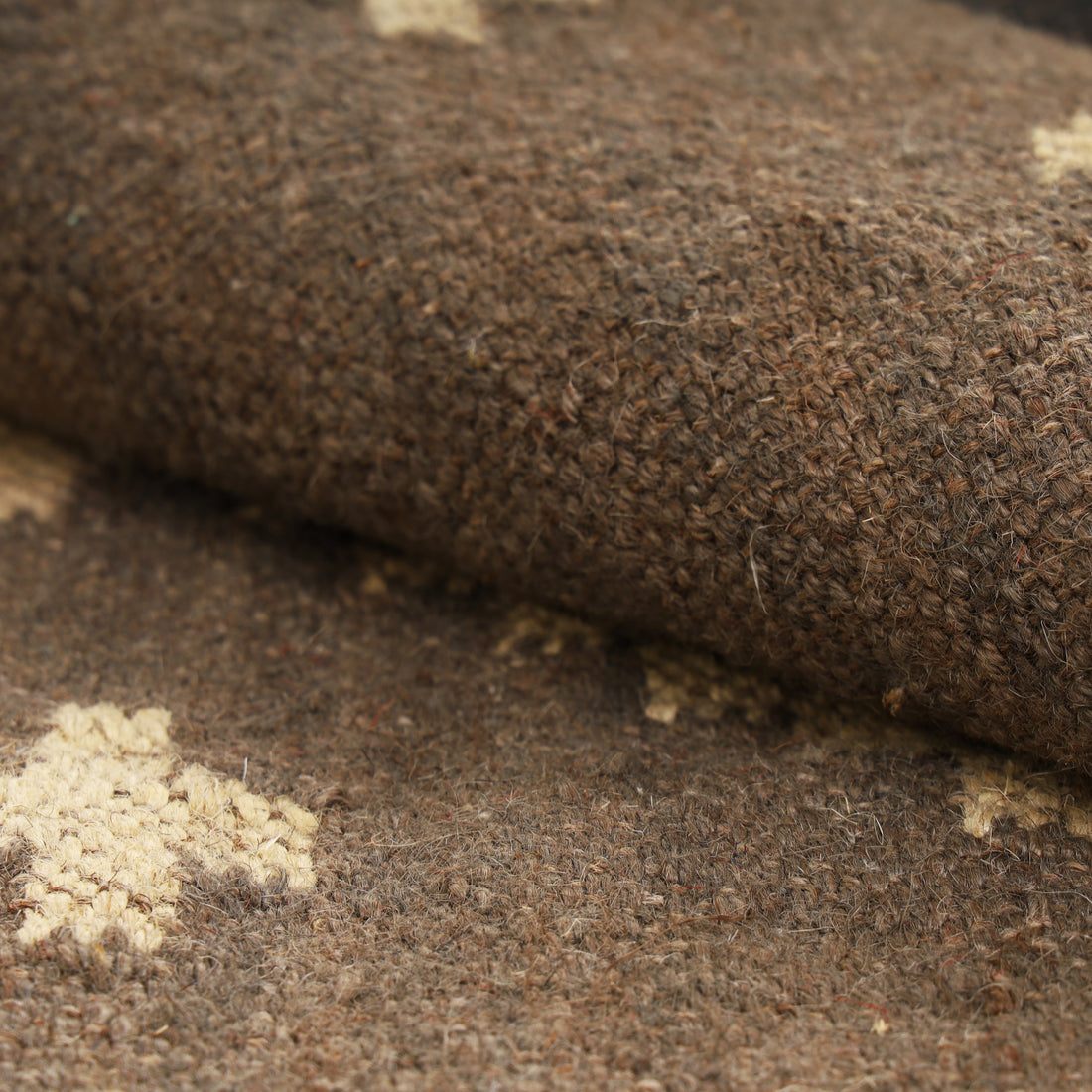 Handwoven Wool Jute Kilim Runner – Oriental Indian Geometric Dhurrie Style