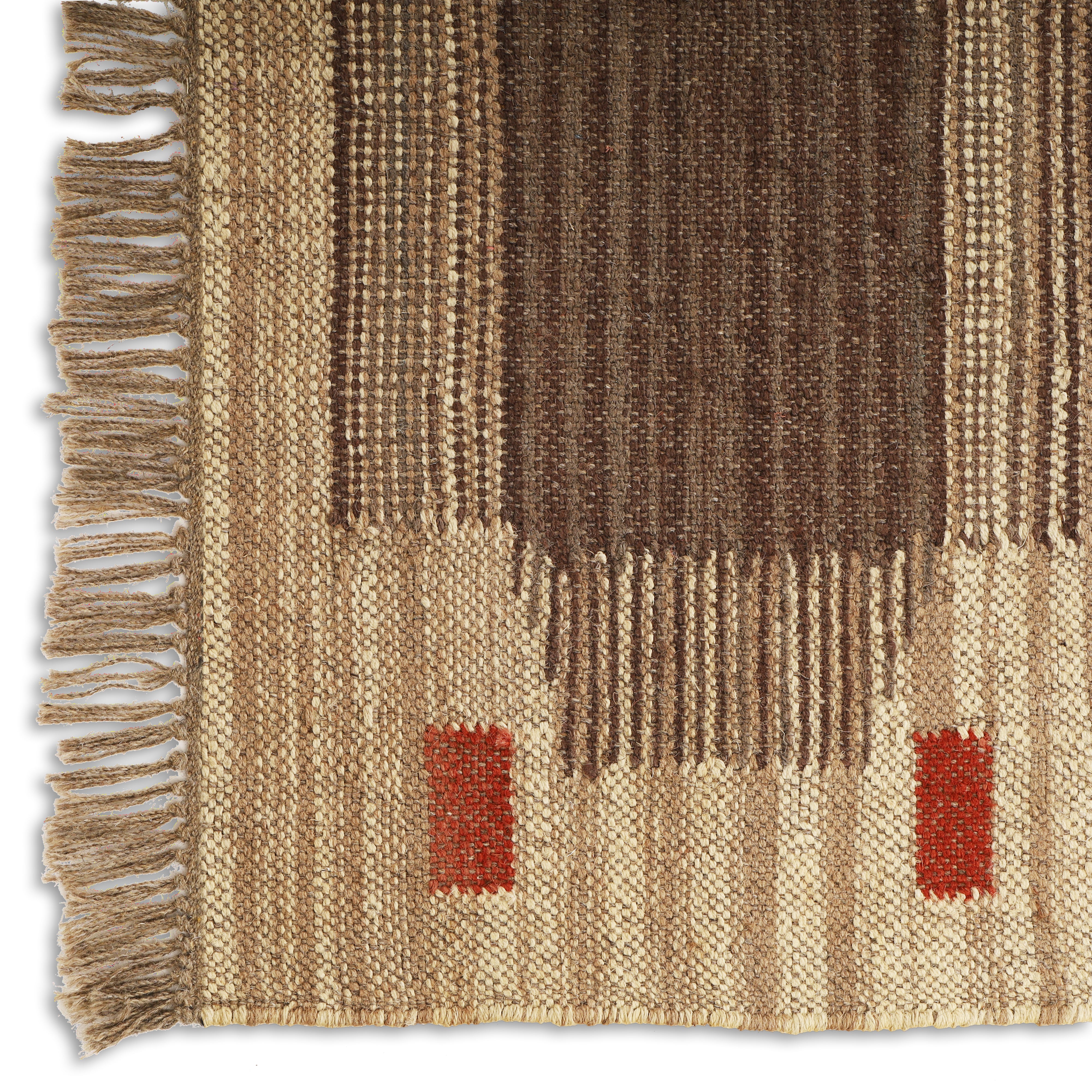 Handmade Kilim Rug for Traditional Indian Geometric Interiors