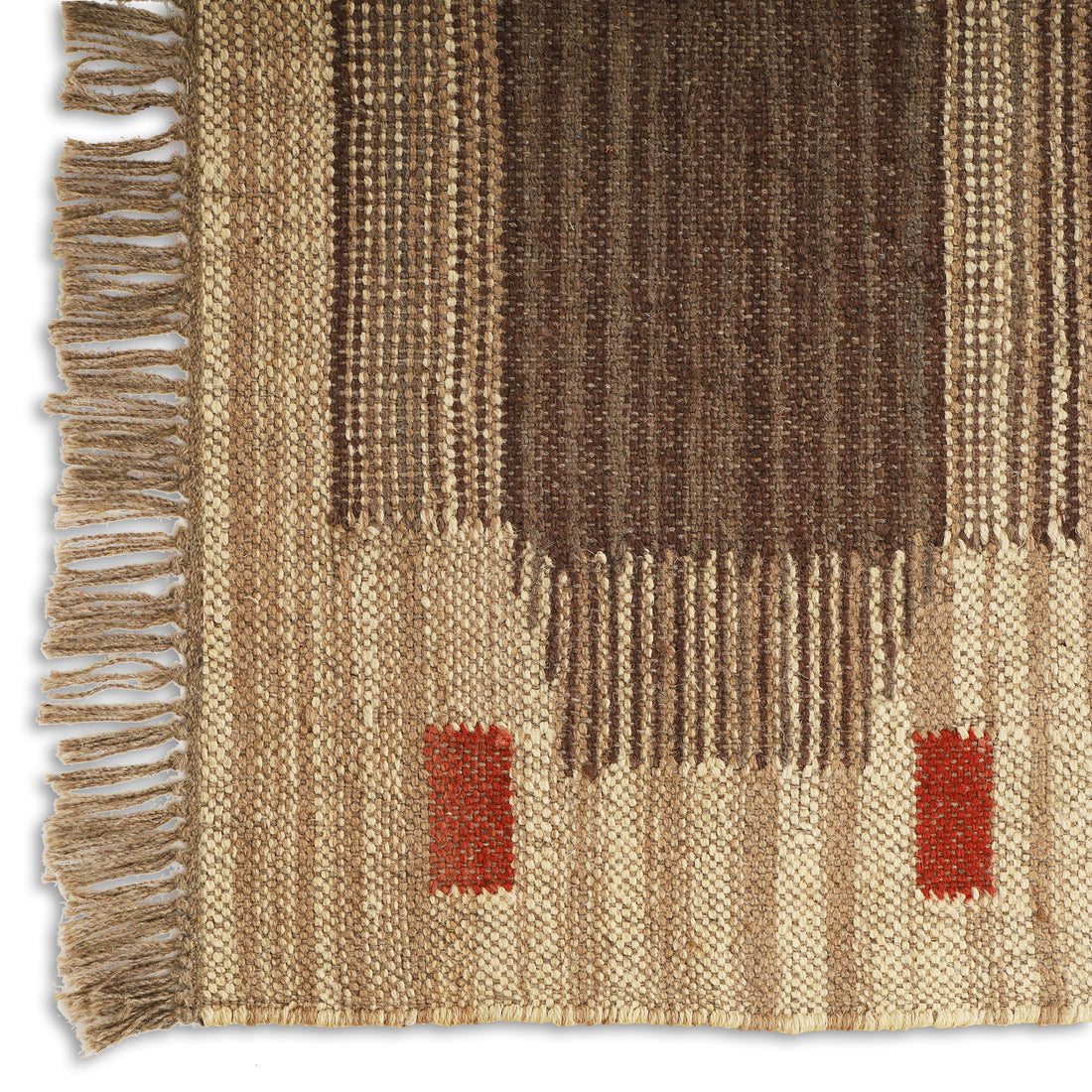 Handmade Kilim Rug for Traditional Indian Geometric Interiors