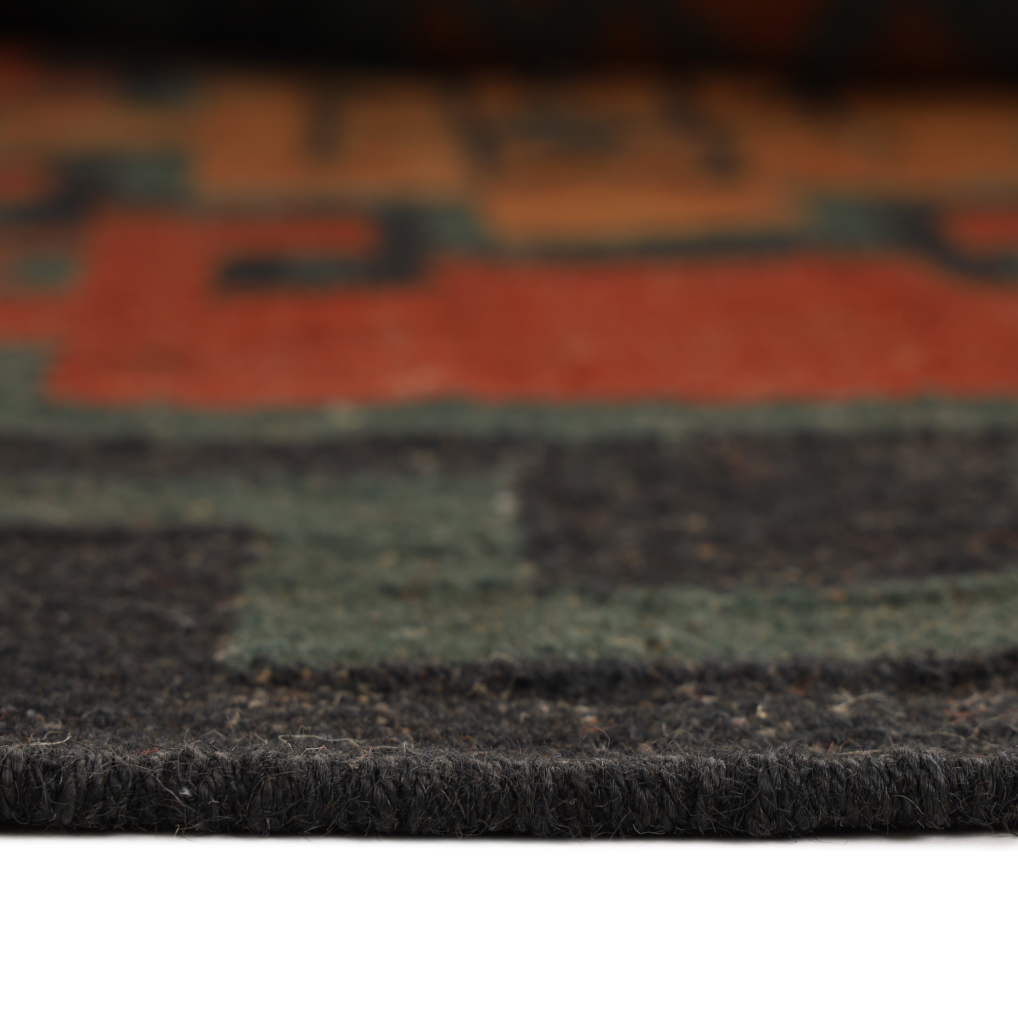 Handwoven Geometric Kilim Wool-Jute Area Rug