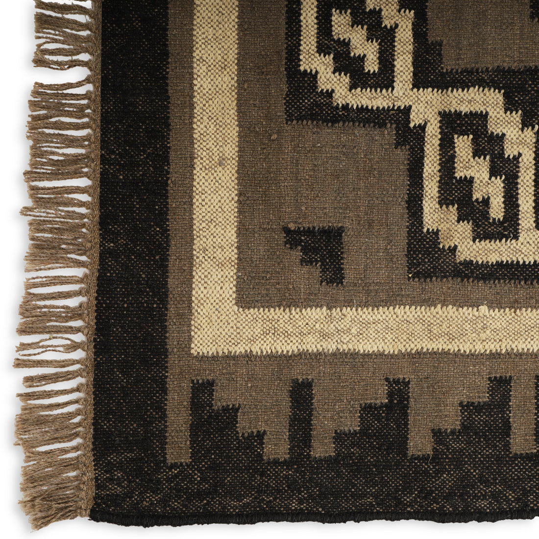 Handmade Wool Jute Kilim Rug