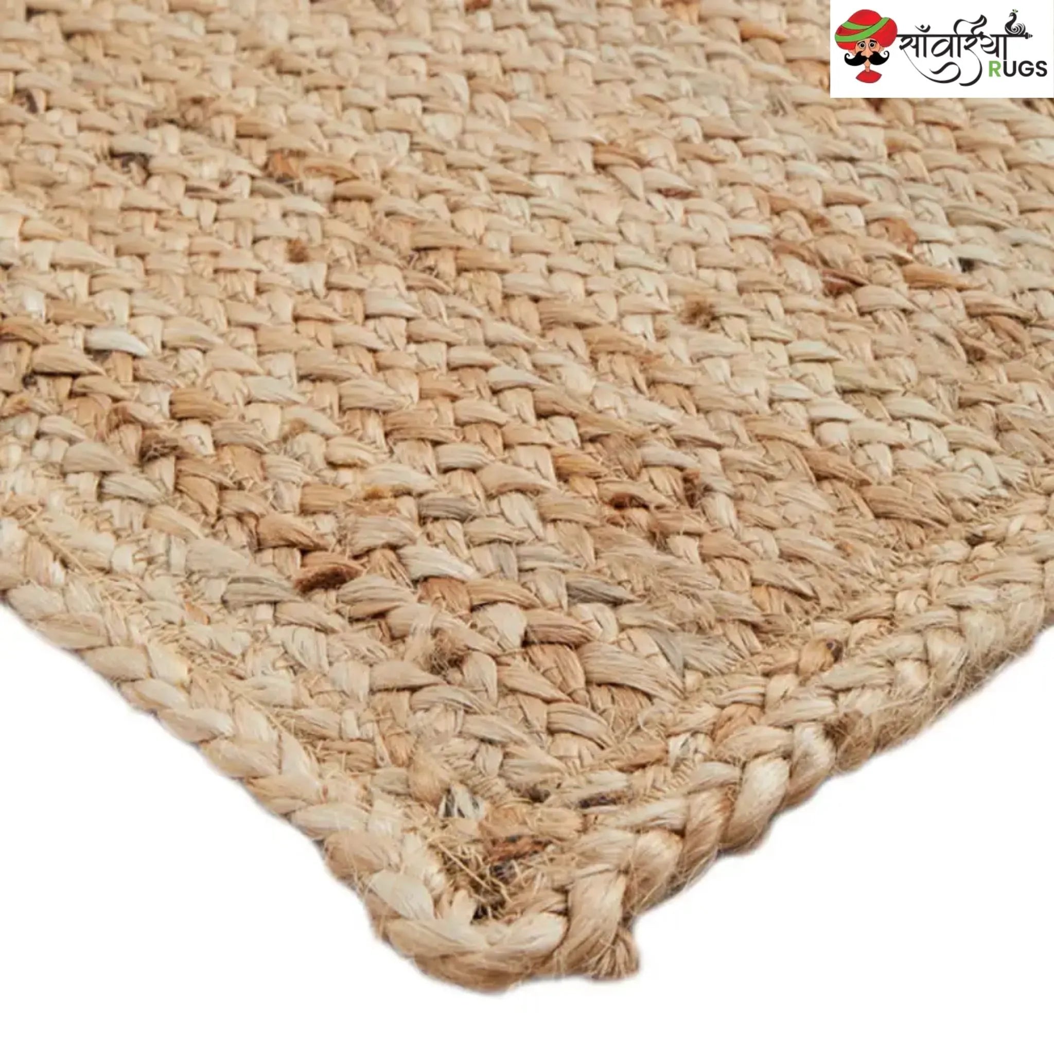 Decorative Jute Runner Rug for Kitchen, Hallway & Stairs