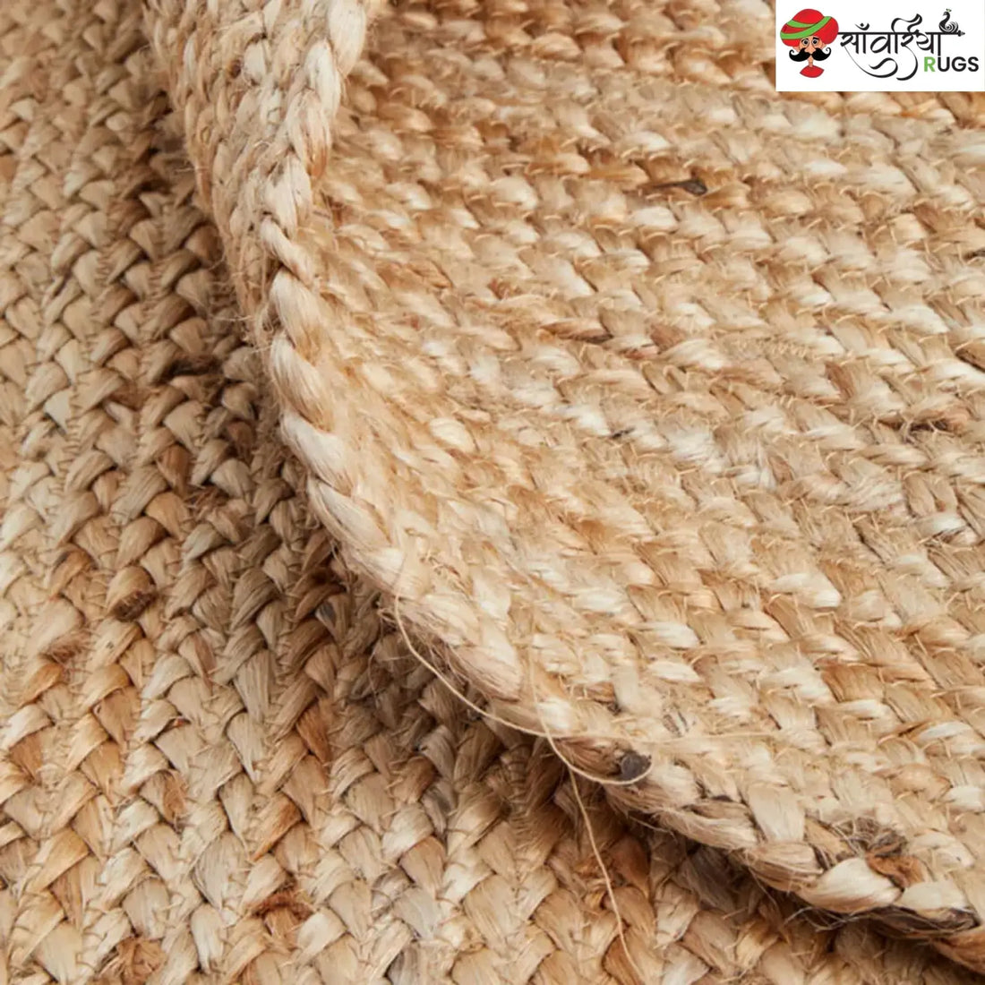 Decorative Jute Runner Rug for Kitchen, Hallway & Stairs
