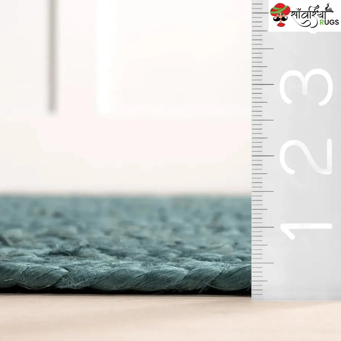 Decorative Jute Runner Rug for Kitchen, Hallway & Stairs