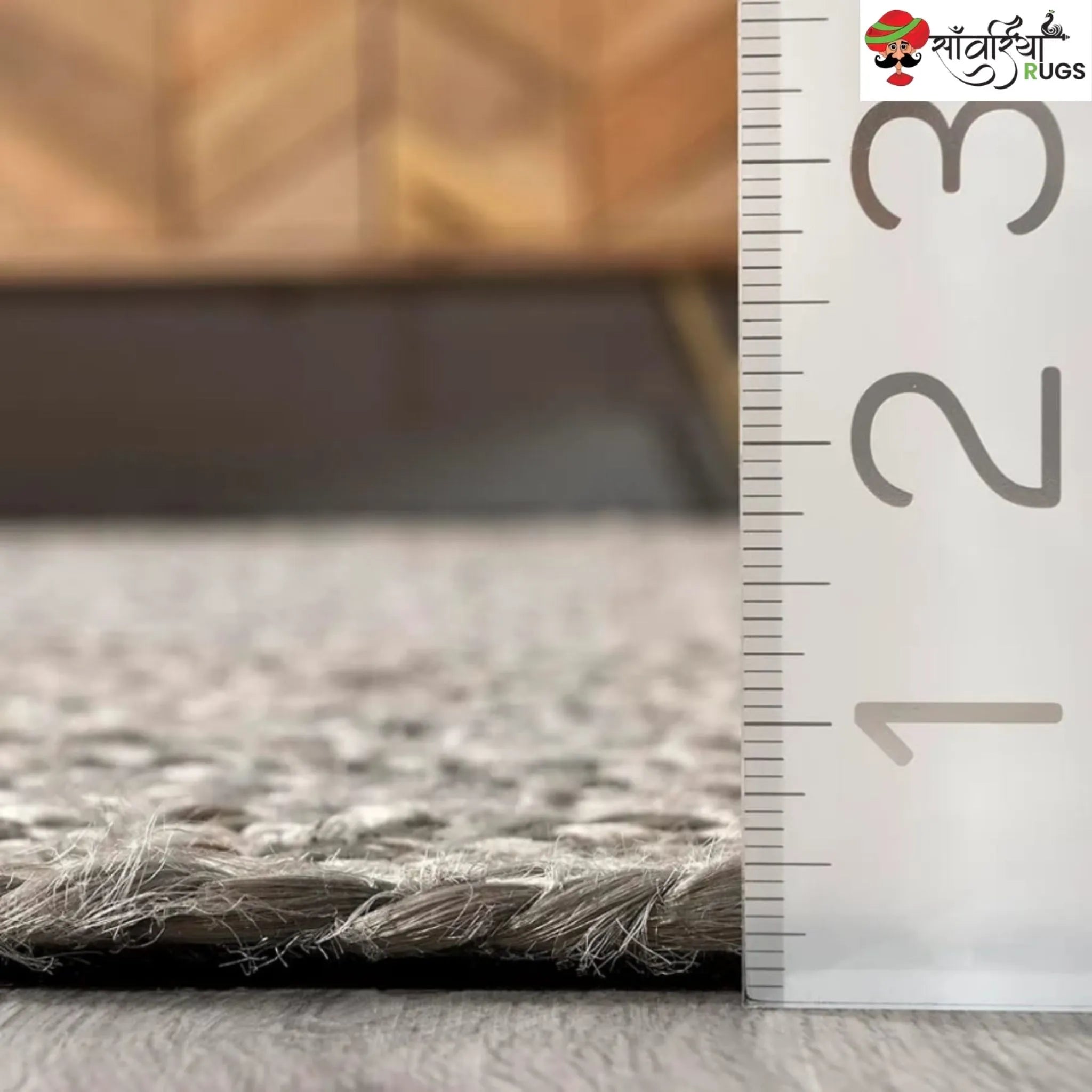 Decorative Jute Runner Rug for Kitchen, Hallway & Stairs