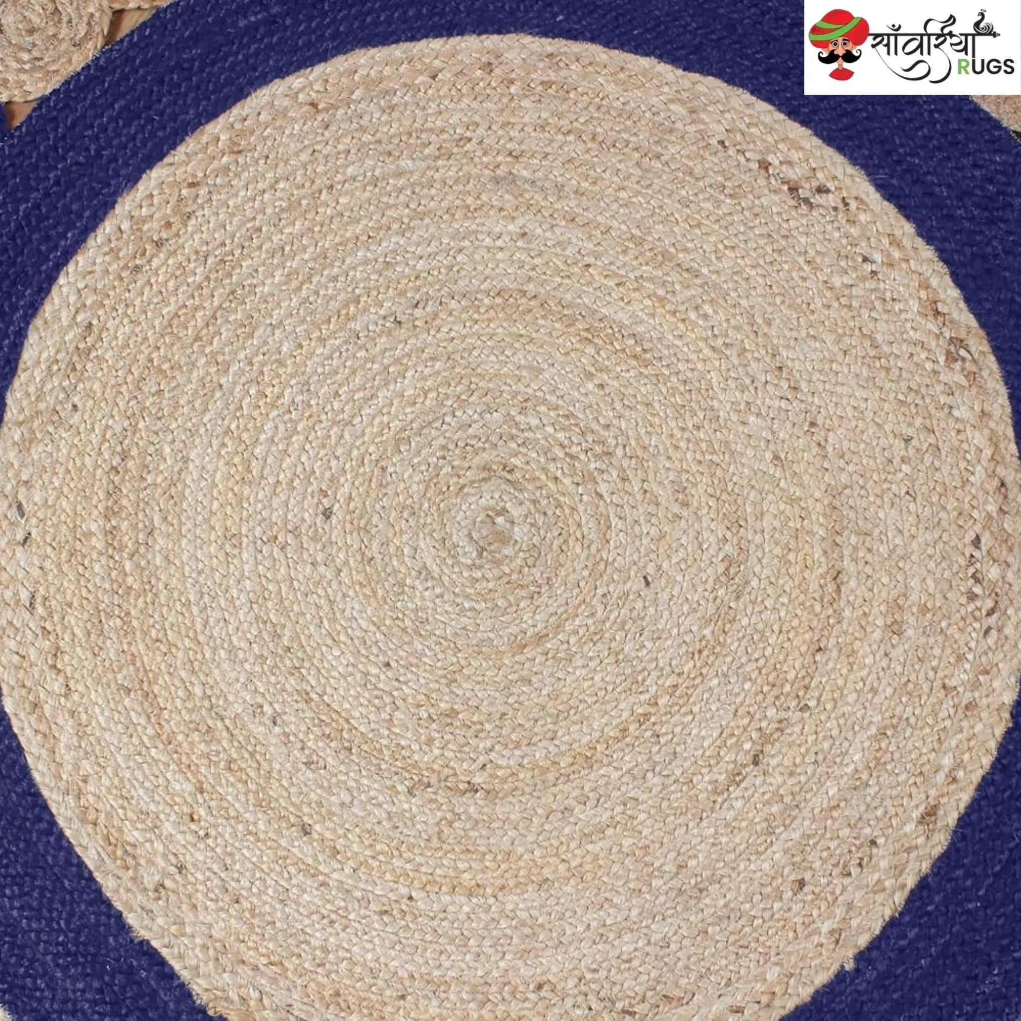 Handmade Indian Scalloped Jute Area Rug for Stylish Interiors