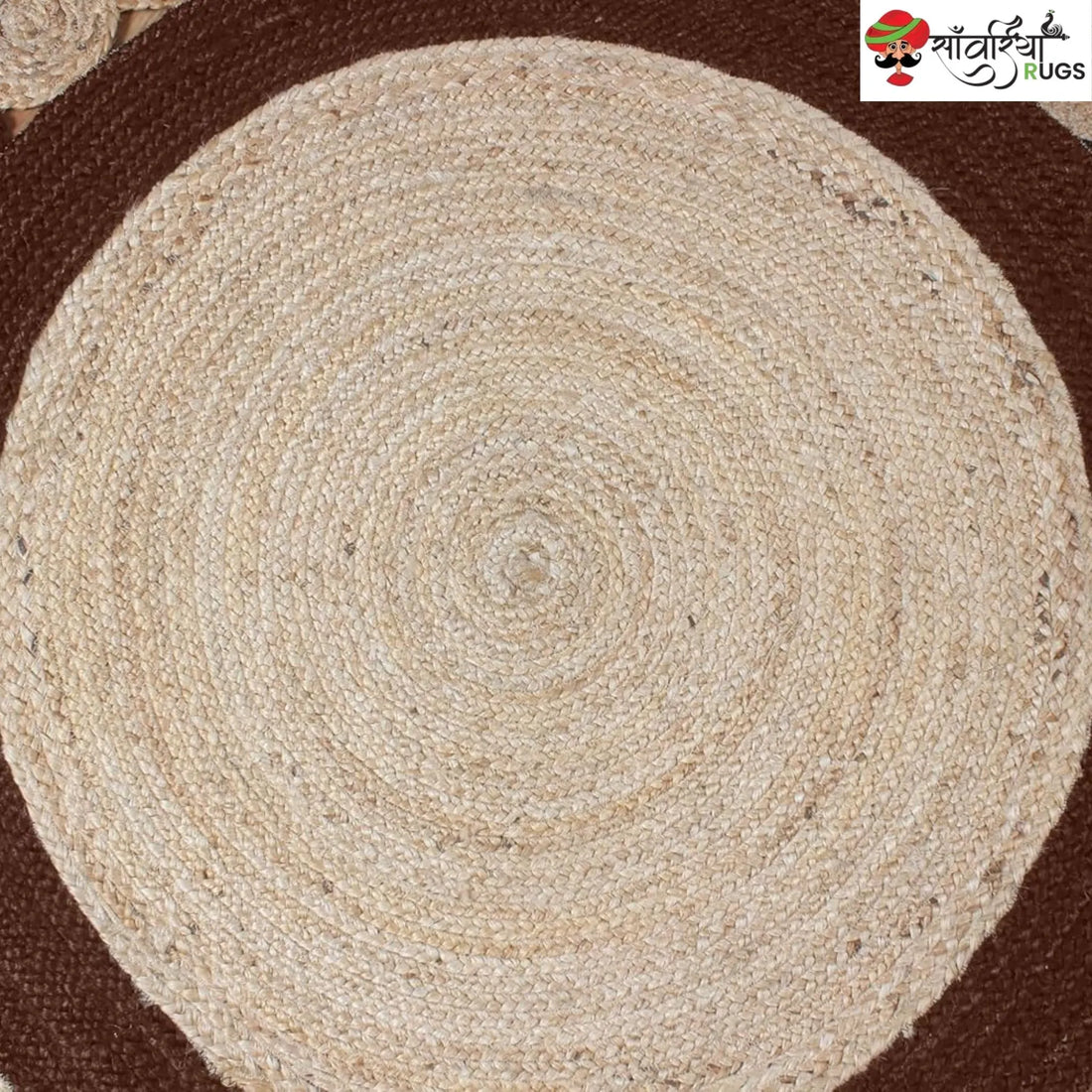 Handmade Indian Scalloped Jute Area Rug for Stylish Interiors