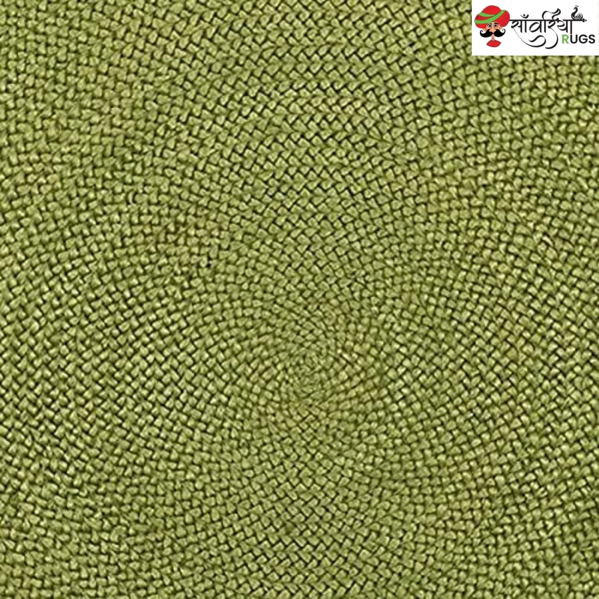 Handmade Bohemian Round Jute Rug – Multicolor Decorative Area Rug