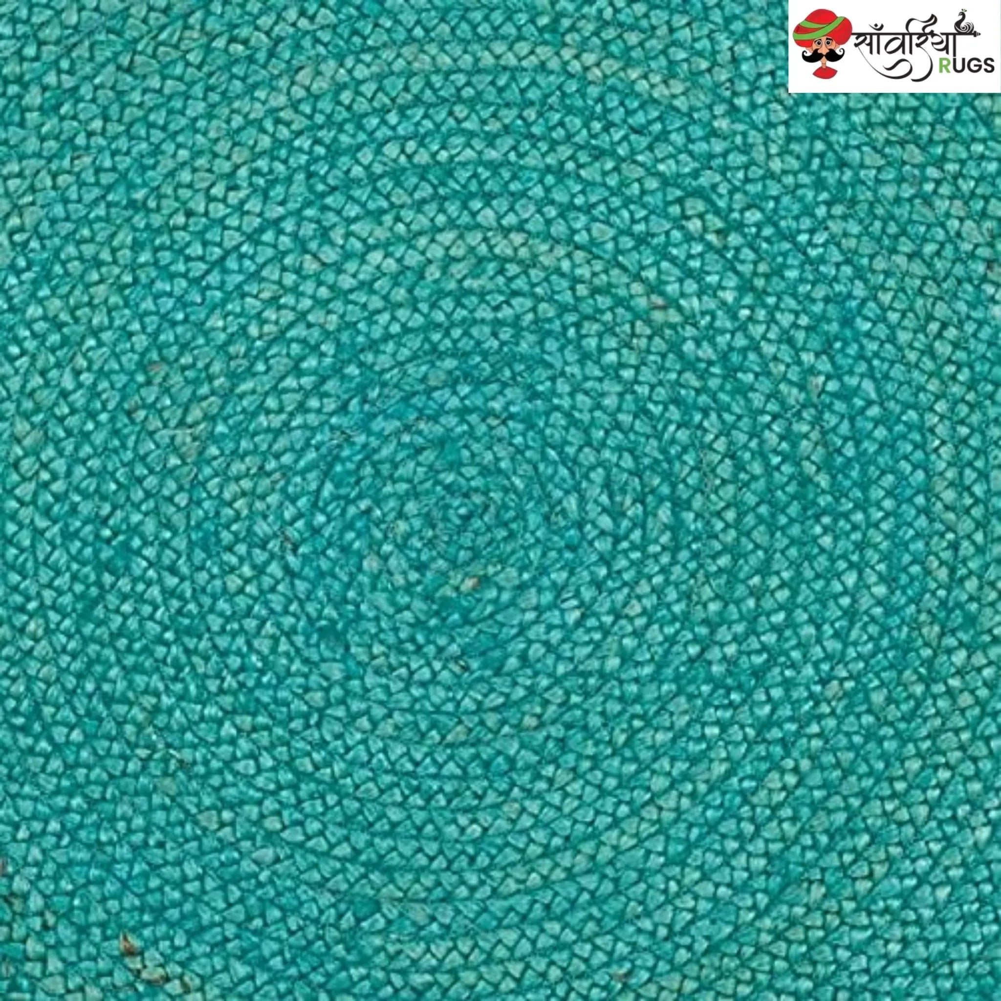 Handmade Bohemian Round Jute Rug – Multicolor Decorative Area Rug