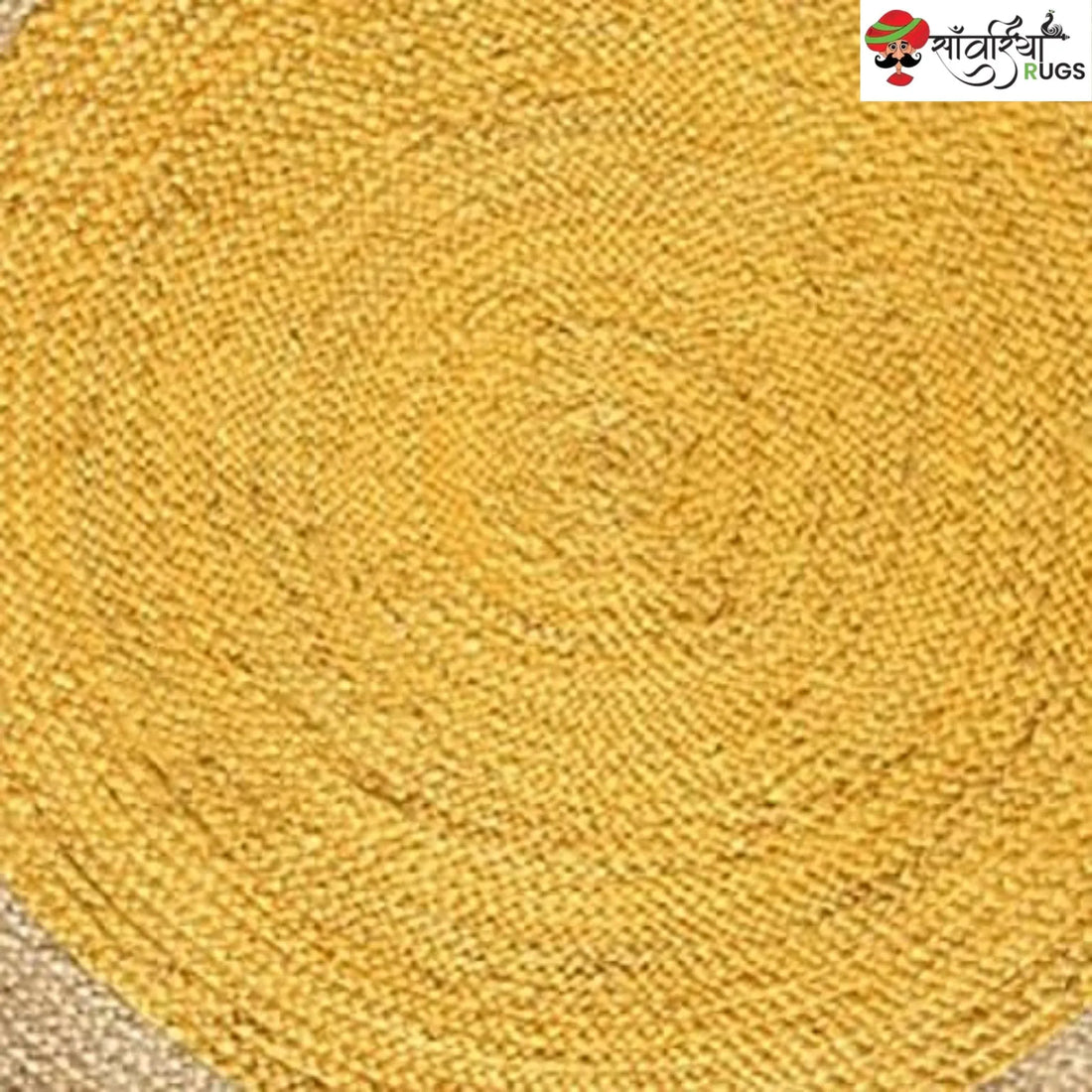 Handmade Bohemian Round Jute Rug – Multicolor Decorative Area Rug