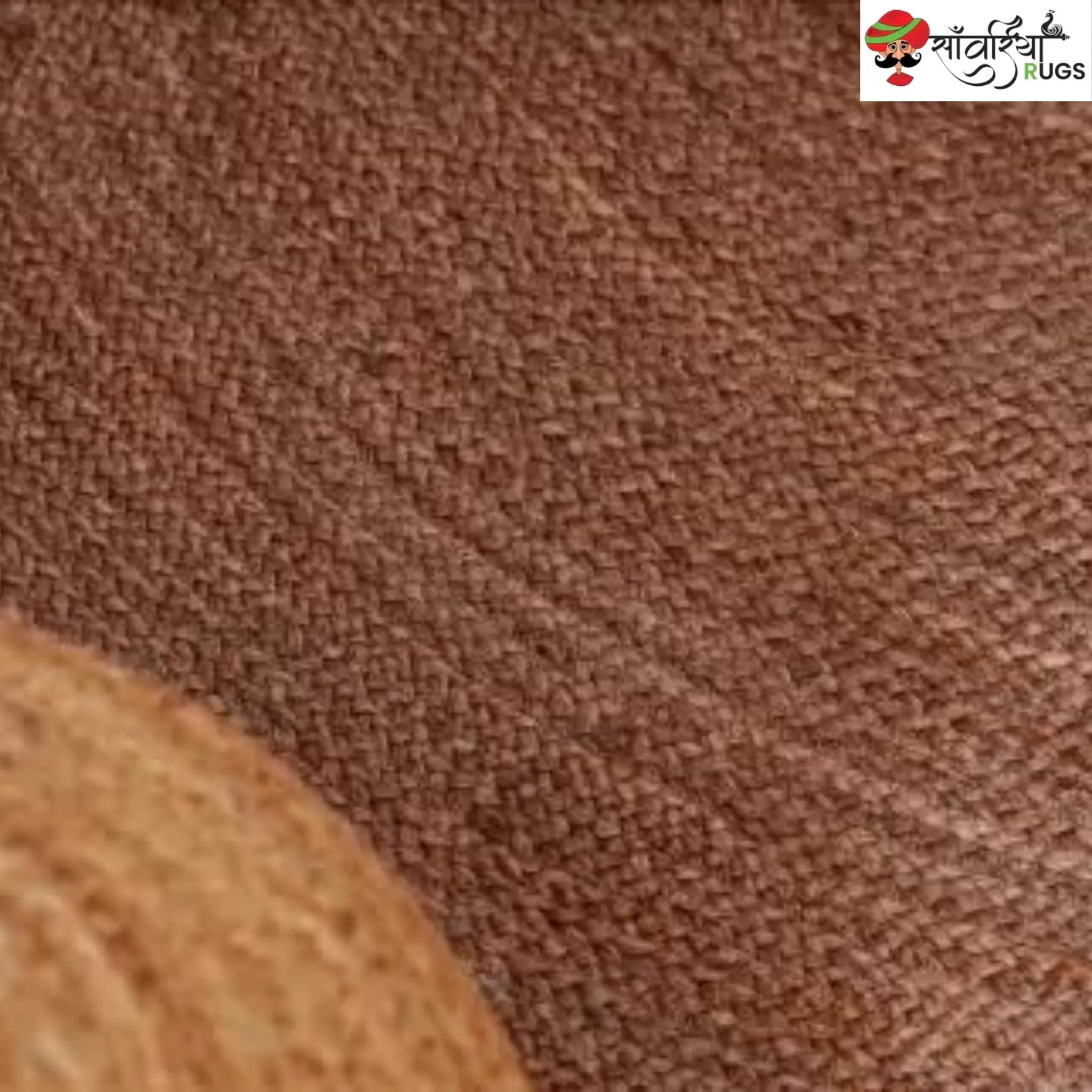 Handmade Bohemian Round Jute Rug – Multicolor Decorative Area Rug