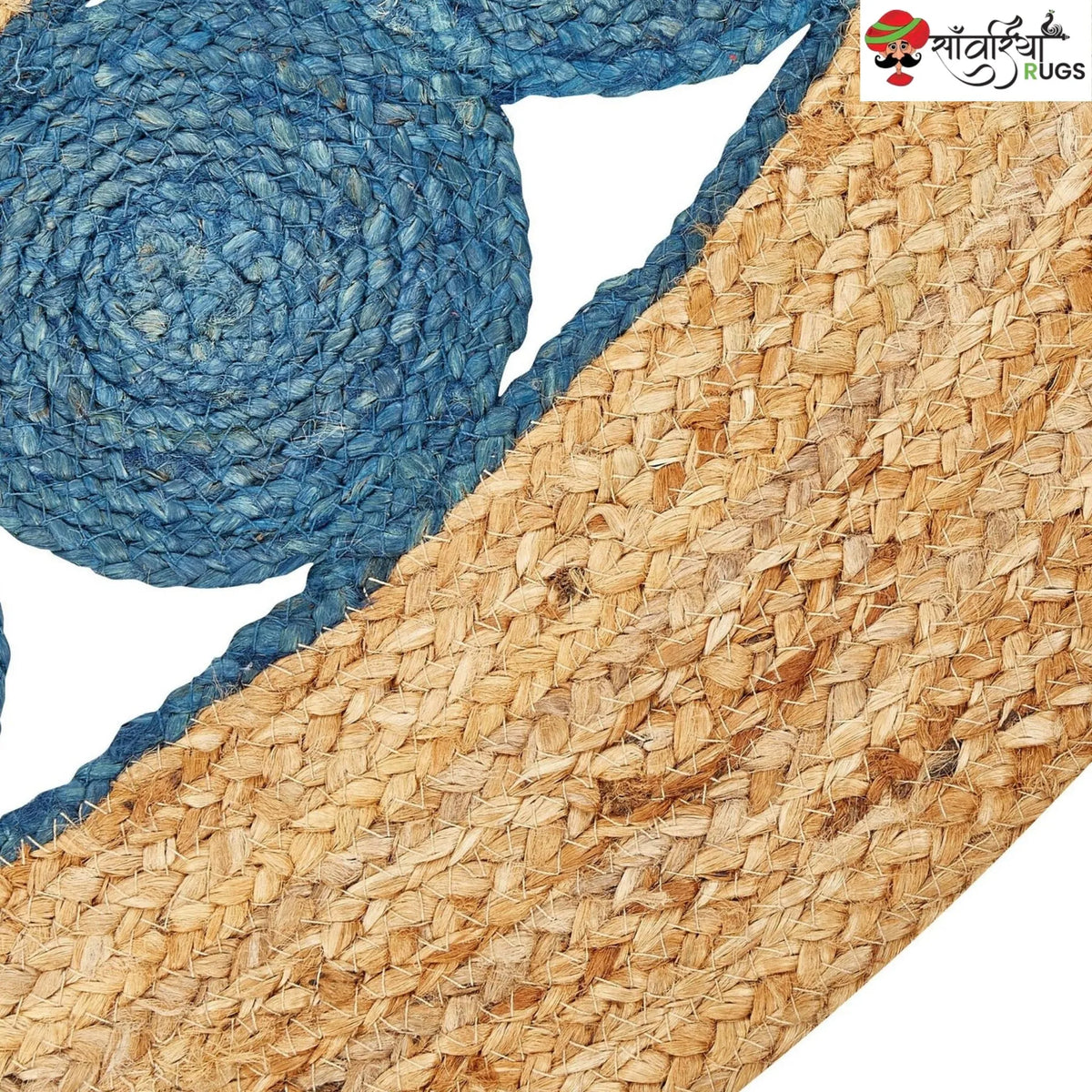 Handcrafted Round Braided Jute Rug – Home Décor – Sanwariya Rugs