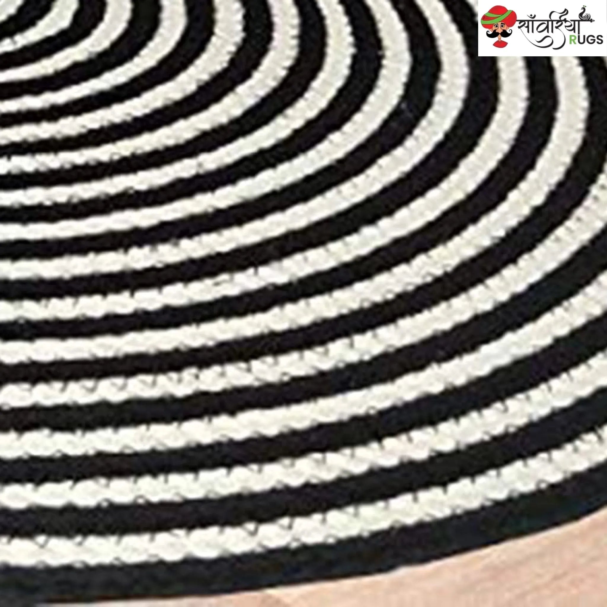 Hand-Tufted Wool Jute Round Rug for Modern Interiors