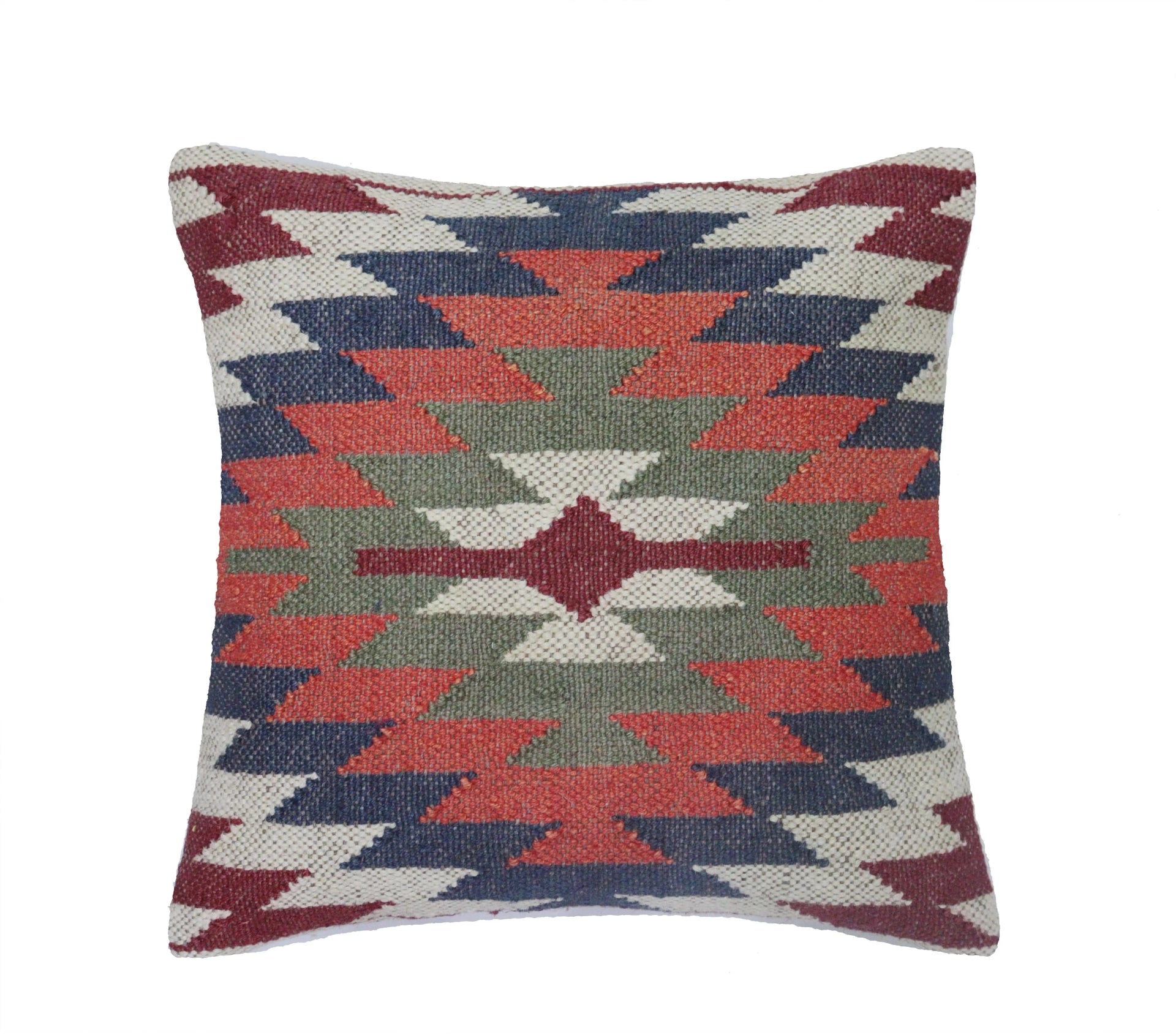 Handwoven 4 Set Wool Jute Kilim Pillows