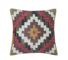 Bohemian Wool Jute Kilim Cushion Covers