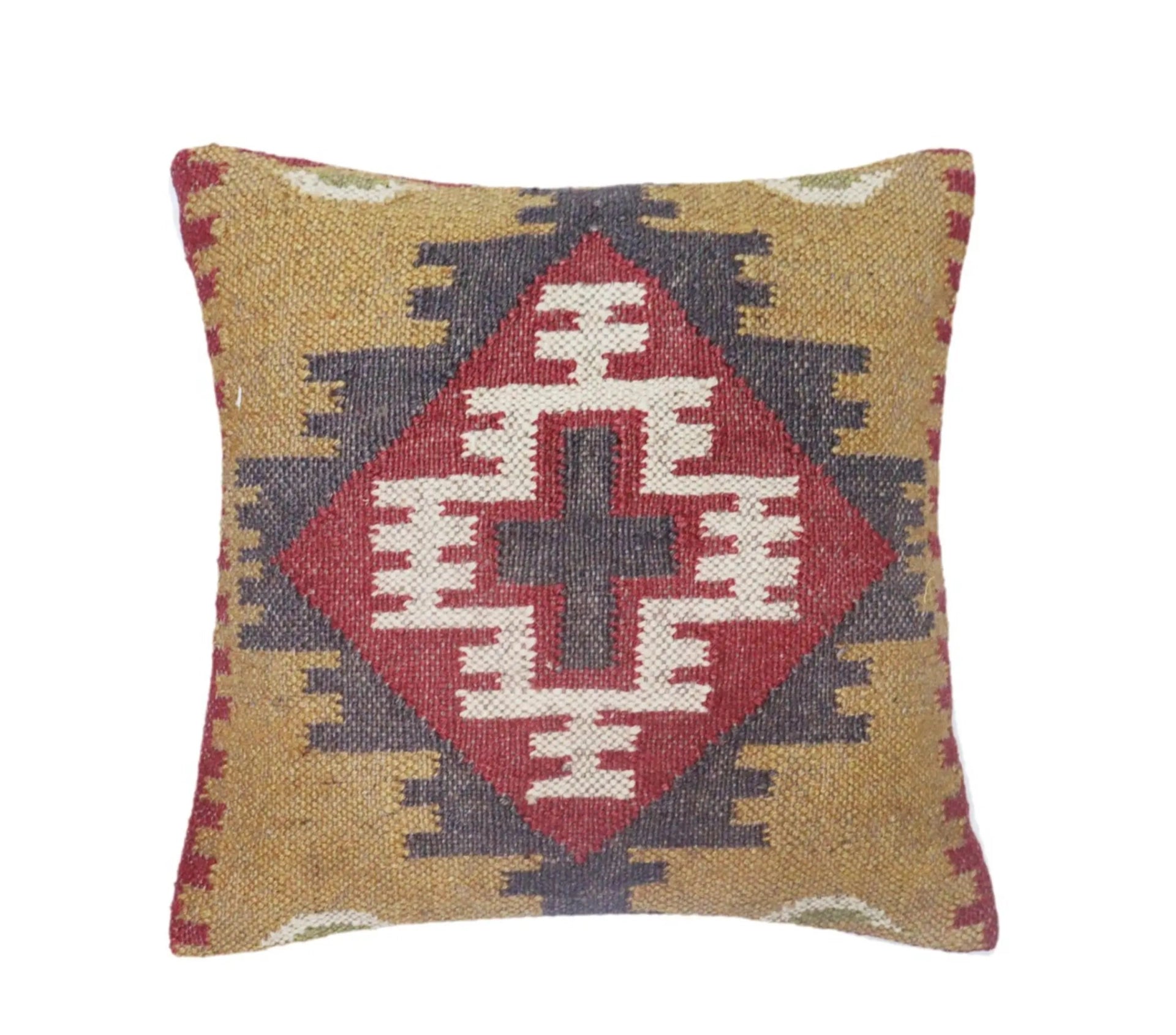 Bohemian Wool Jute Kilim Cushion Covers