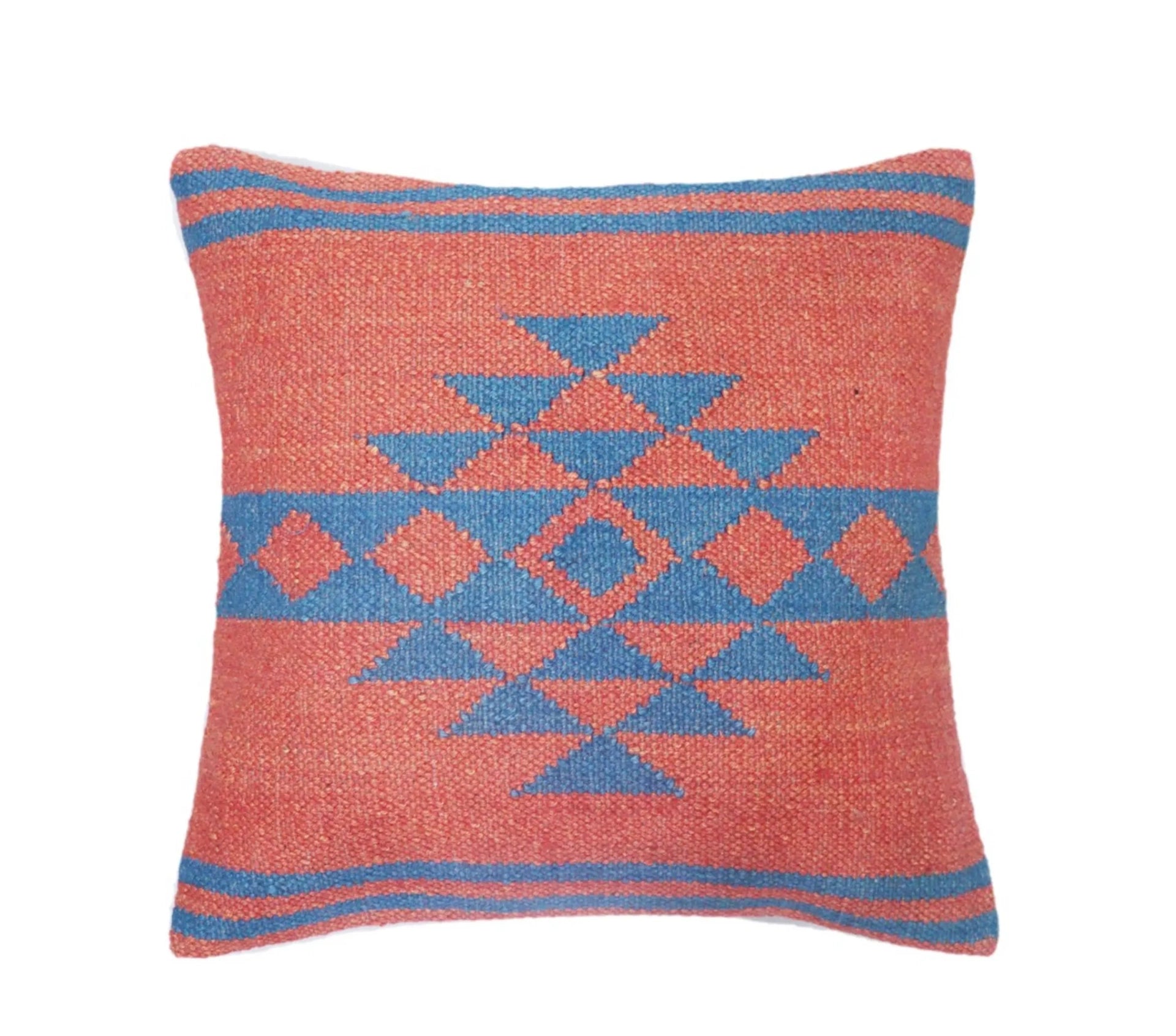 Multicolor Handmade Wool Jute Kilim Pillowcases