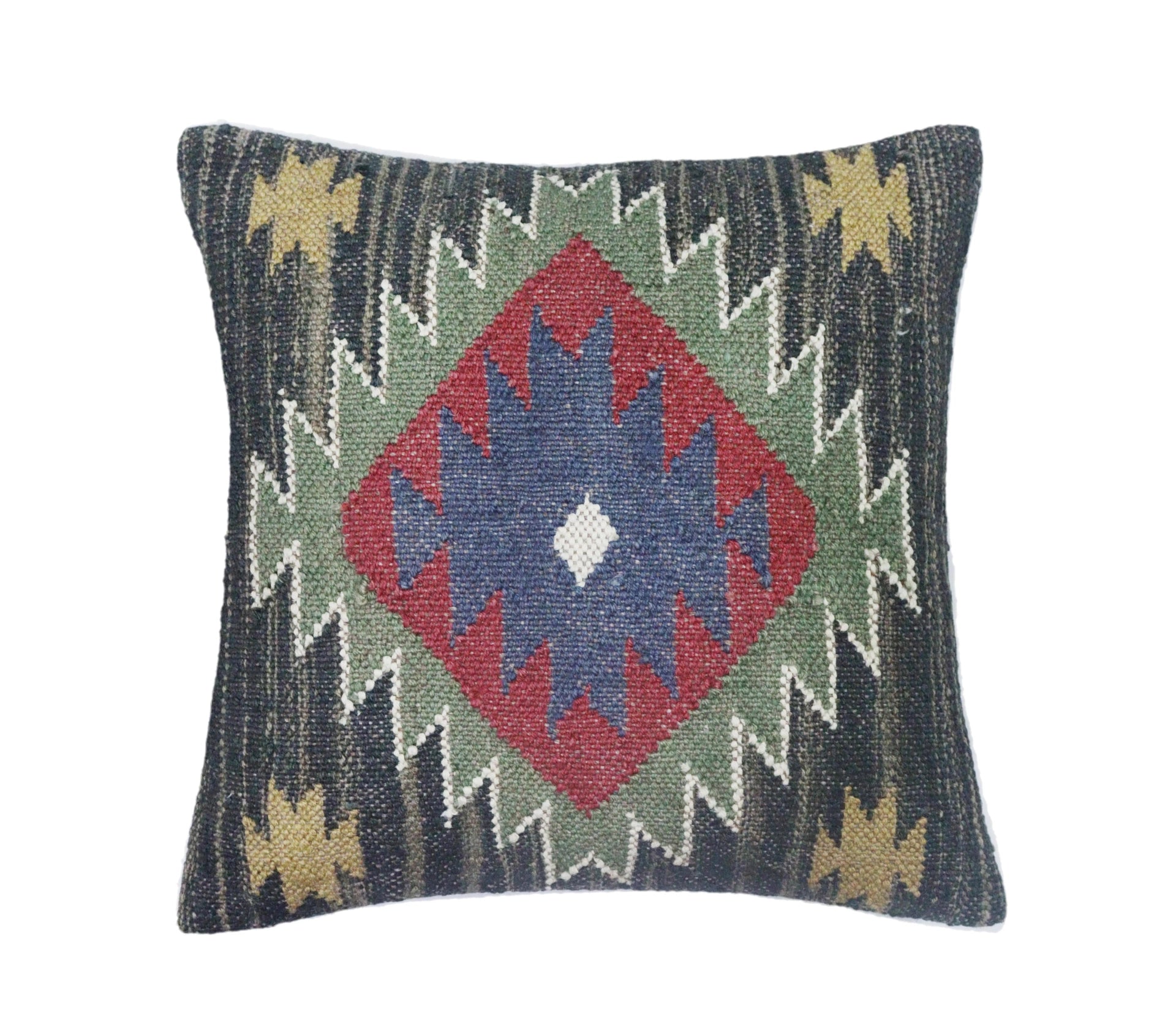 Handwoven Multicolor 5 Set Wool jute Kilim Cushion Cover