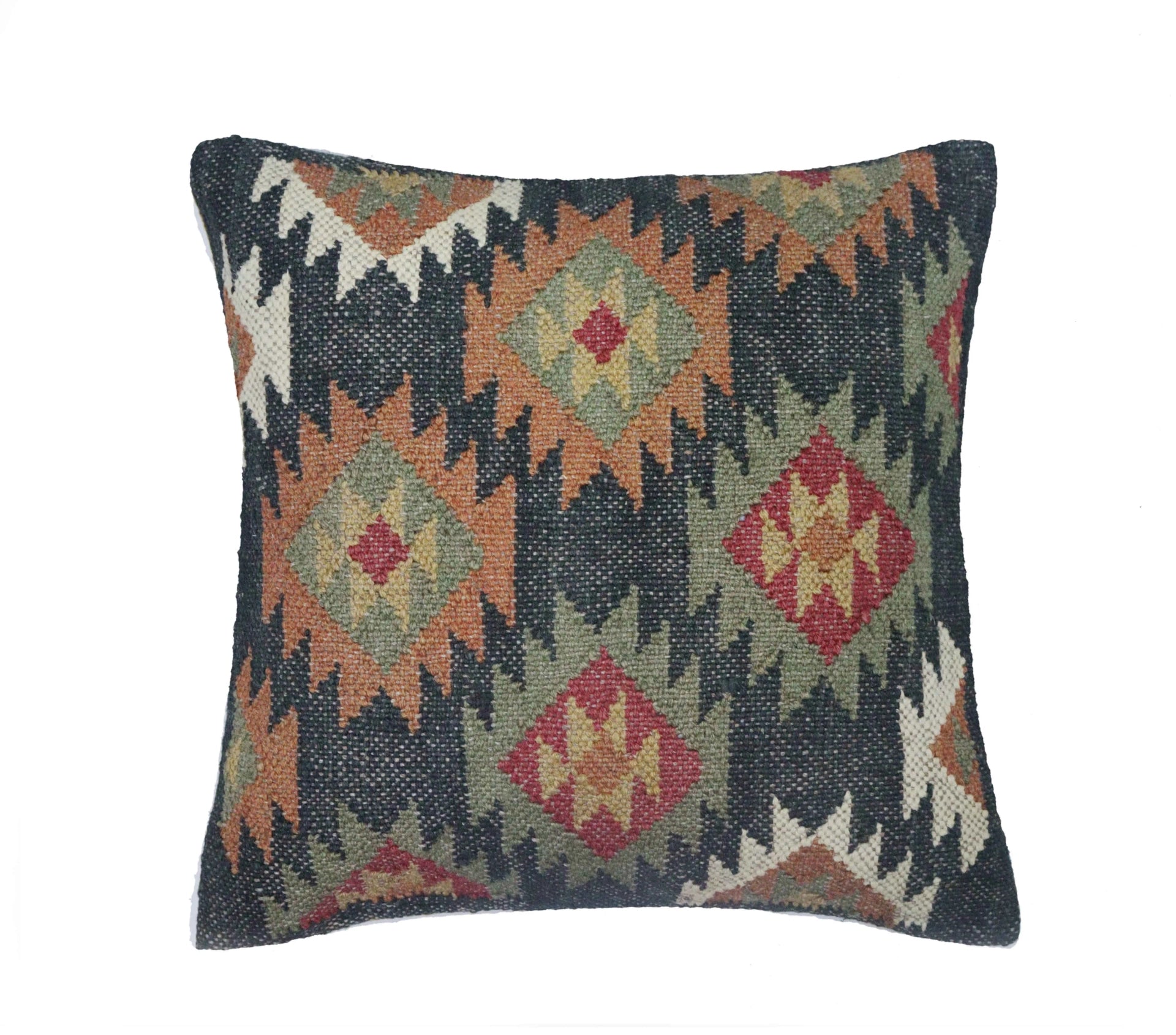 Handwoven Multicolor 5 Set Wool jute Kilim Cushion Cover