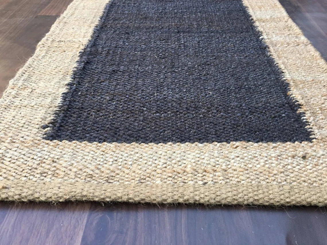 Handwoven Hemp & Jute Runner Rug – Multiple Lengths