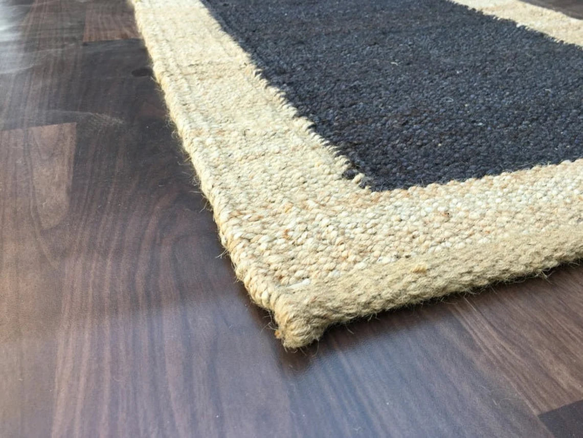 Handwoven Hemp & Jute Runner Rug – Multiple Lengths